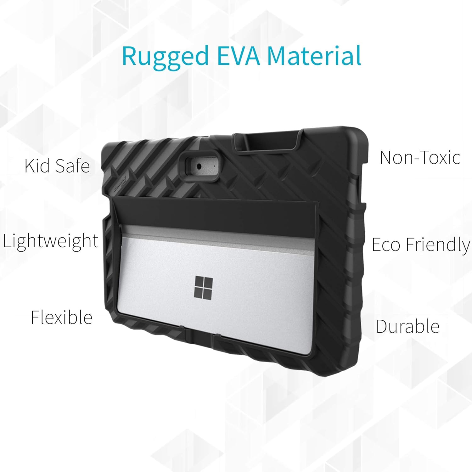 Bеѕt Prоmо Gumdrop FoamTech Laptop/Tablet Case Fits Microsoft Surface Go 2. Designed for K-12 Students, Teachers and Classrooms – Drop Tested, Rugged, Shockproof Bumpers for Reliable Device Protection – Black