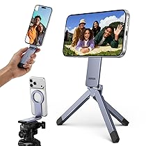 UGREEN Treppiede Magnetico per Telefono Grigio Nebulosa Supporto Magnetico MagSafe Materiale in Lega di Alluminio Adatto per Viaggi Riunioni e Uso Domestico