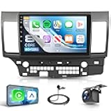 8 Core 6G+128G Android 15 Car Stereo for Mitsubishi Lancer 2008-2017, Wireless Carplay Android Auto, Rimoody 10.1'' Touchscreen with 360° Panoramic View GPS/BT 5.0/FM RDS/DSP/5G-WiFi Backup Camera SWC