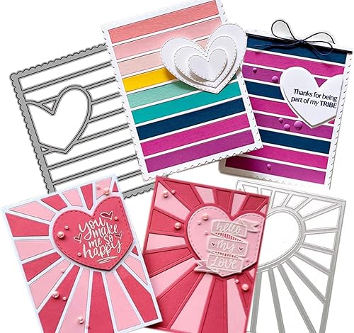 Dezapuby Troqueles de corte de metal para hacer tarjetas troqueladas, kit de álbumes de recortes, álbum de fotos de papel para bricolaje,