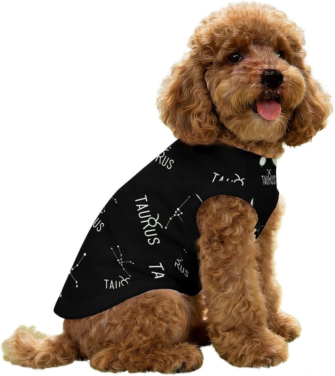 Taurus Constellation Dog Clothes Puppy T Shirt Costume Summer Sleeveless Shirts