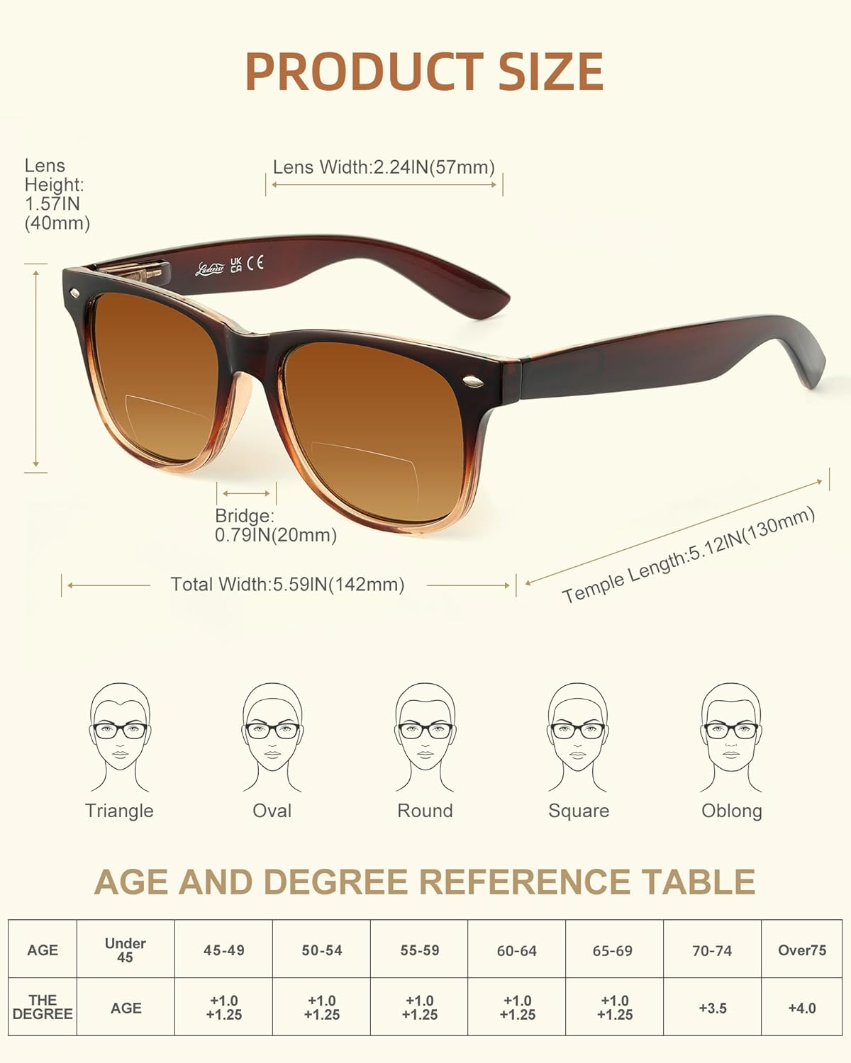 LADEESSE 3 Pack Bifocal Reading Sunglasses for Women, UV400 Sun Readers Glasses Spring Hinge Outdoor Sunglasses - Image 2