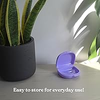 Vista 4 de Estuche de retención con orificios de ventilación - Contenedor de ortodoncia para sujetar retenedores, alineador, protector nocturno/protector