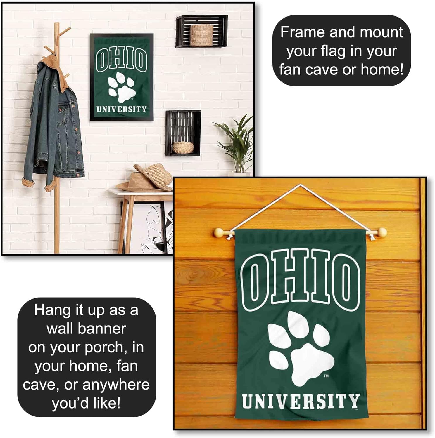 College Flags & Banners Co. Ohio Bobcats Garden Flag and Yard Banner - Image 4