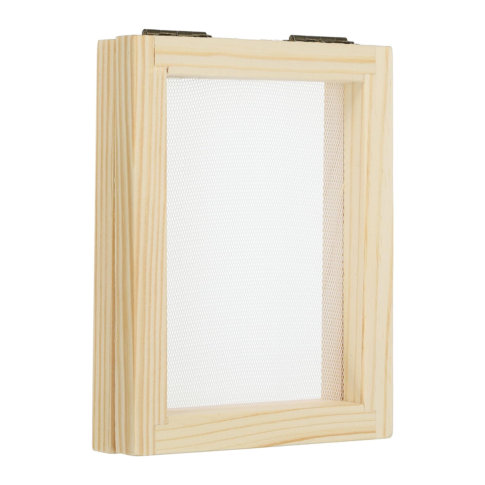 PATIKIL 4"x5" A7 Wooden Paper Making Screen