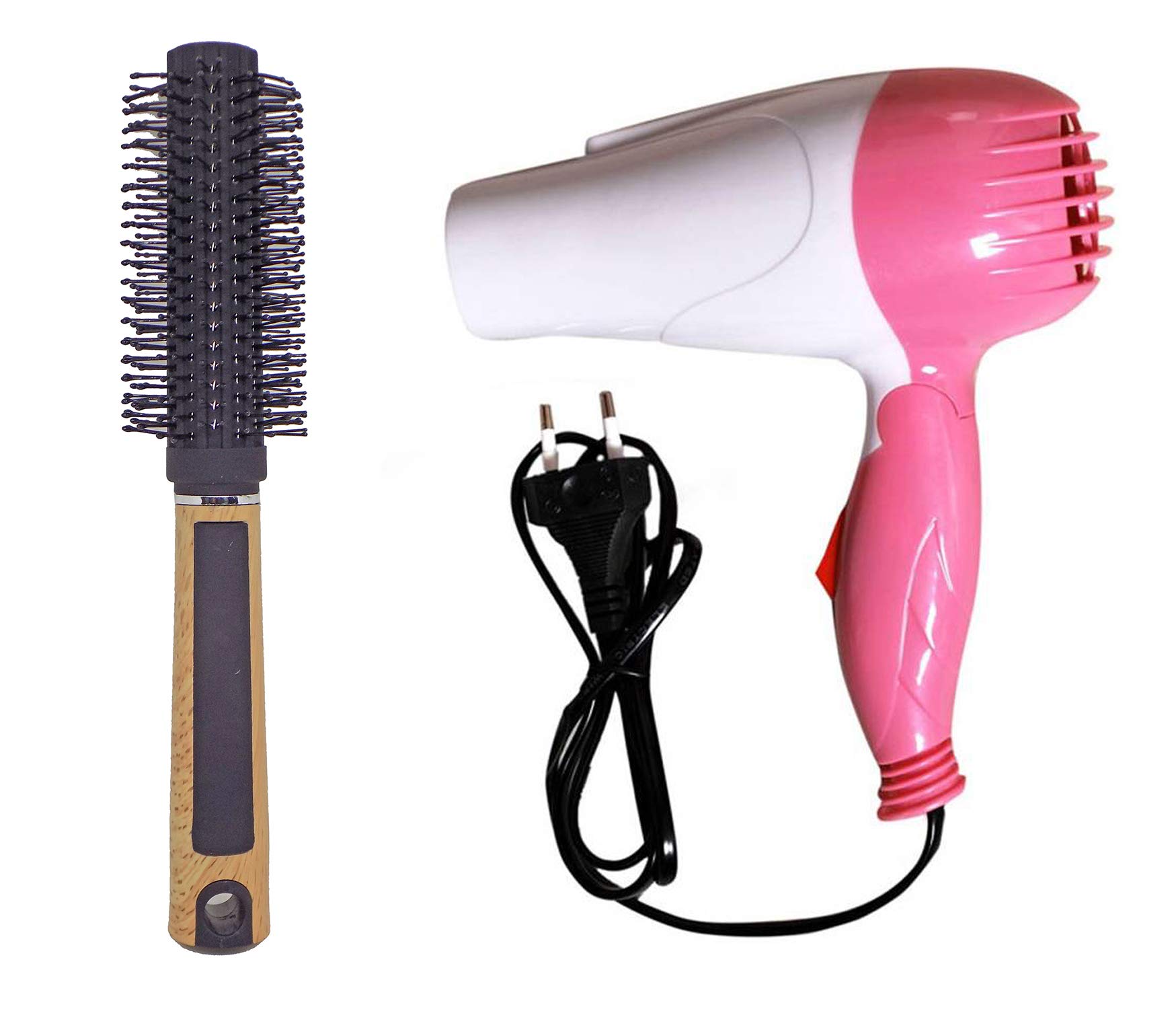 Kabello Professional Parlour And Salon Use Accessories For Men And Women, 20 Grams, Pack Of 1 (Round Brush (M2) With Hair Dryer)