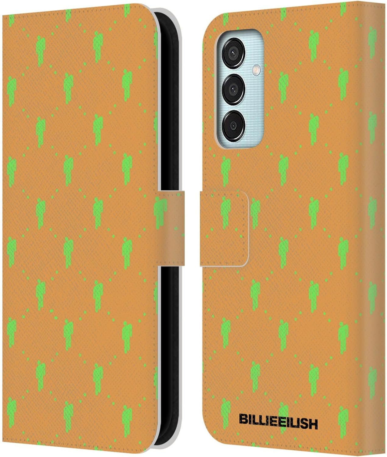 Head Case Designs Officially Licensed Billie Eilish Blohsh Pattern Key Art Leather Wallet Case Compatible with Samsung Galaxy M15/F15 5G