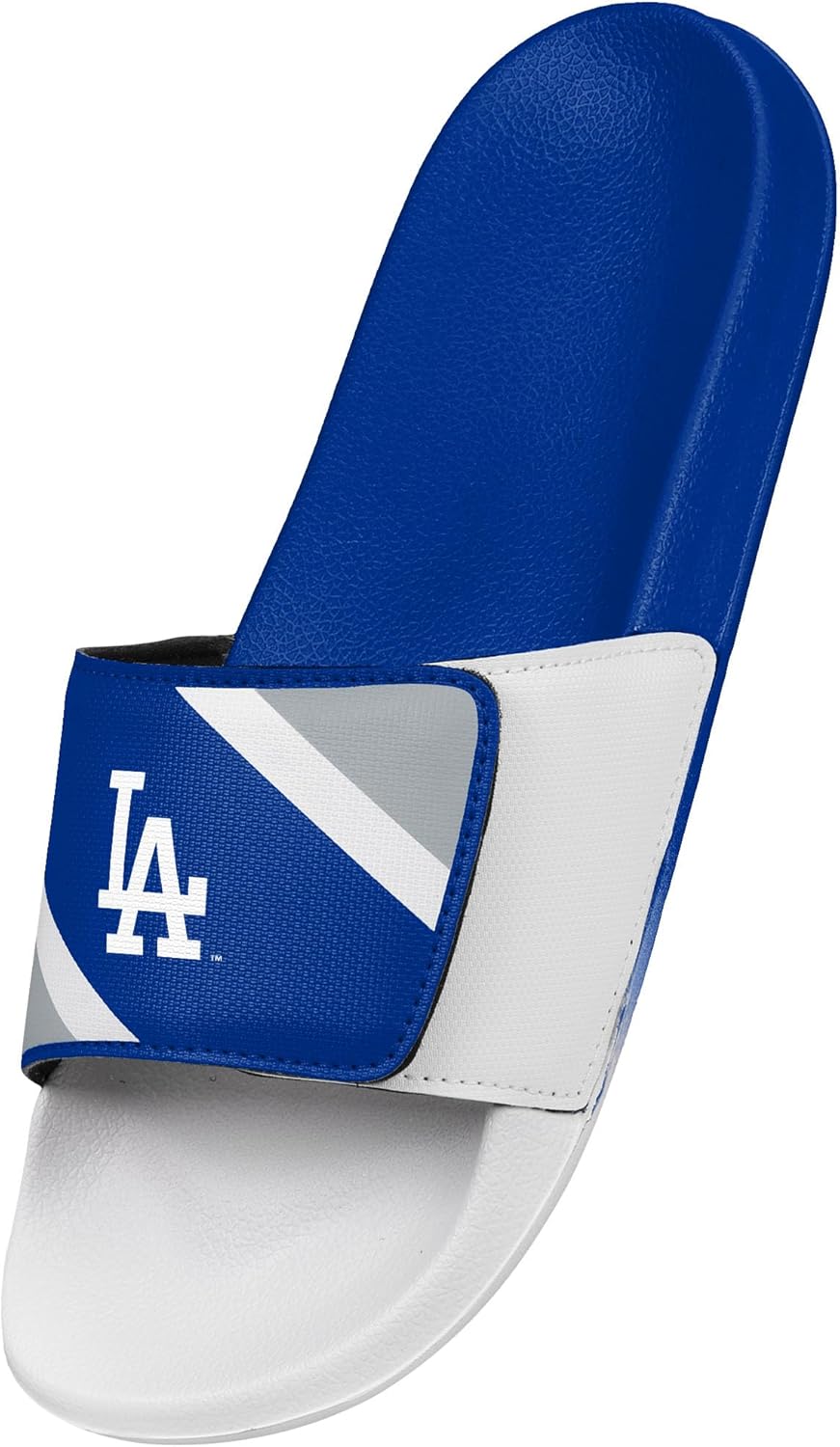 FOCO MLB Men's Officially Licensed Sports Slippers Primary Logo 2-Tone Team Color Flip Flop Baseball Slides