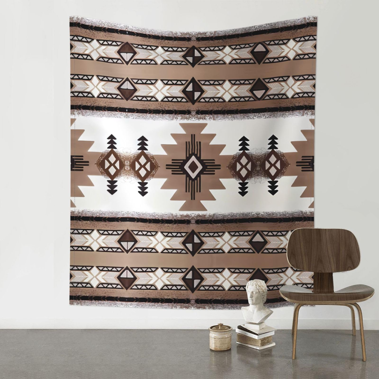 WHJSHOP Aborigines Prints Original Wall Tapestry 60x51in – Boho Throw Blanket for Dorm Decor, Beach Picnic, & Bedroom Layering