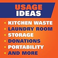 Vista 7 de Hefty Bolsas de basura ultra fuertes de 13 galones, bolsas de basura altas para cocina de 13 galones, cierre de cordón, control continuo de olores