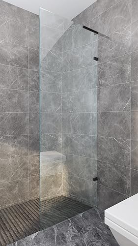 Miniatura 10 de LukLoy Soporte estabilizador de soporte de vidrio fijo, abrazadera de vidrio sin marco a pared, barra de soporte de vidrio para ducha, soporte de