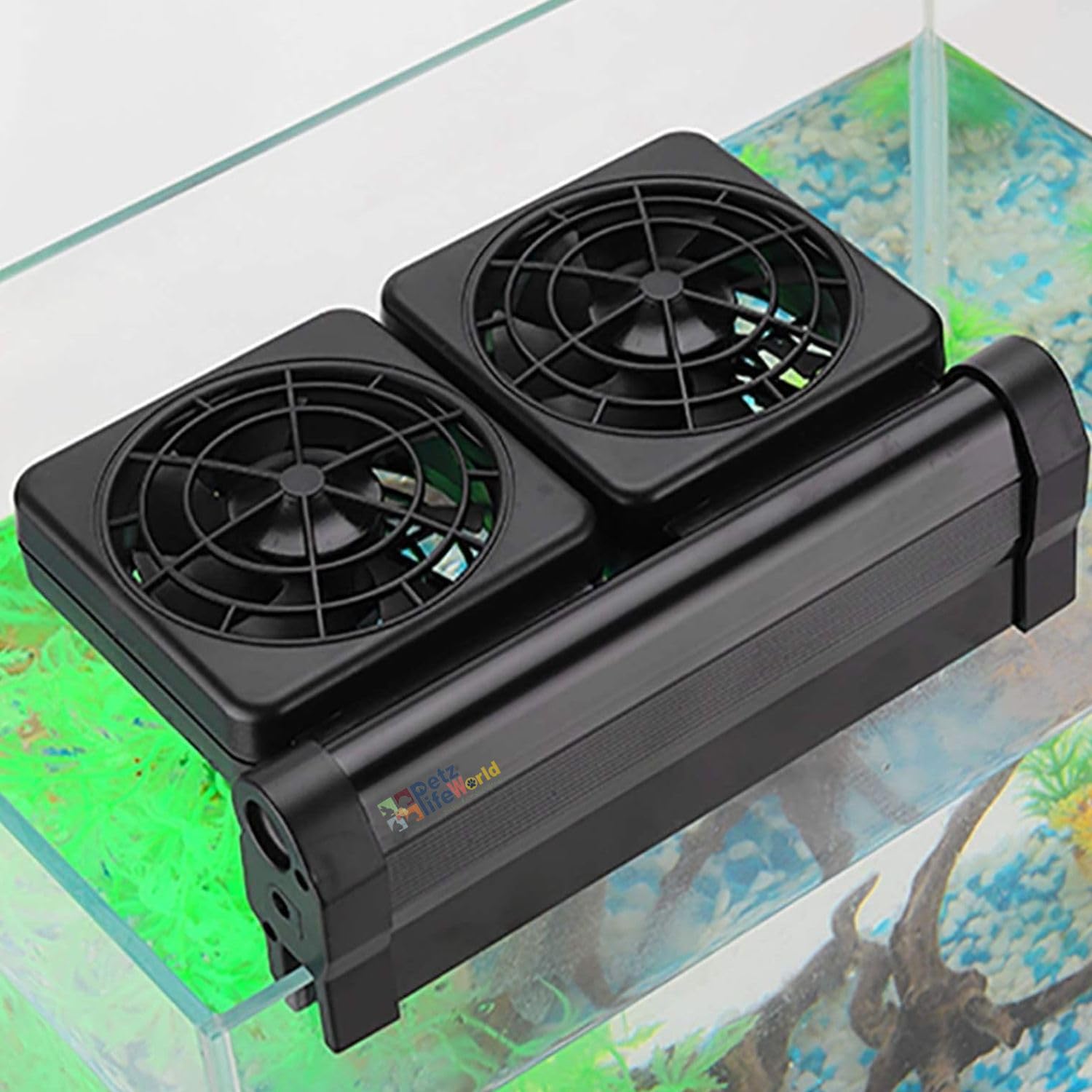 See full amazon price history chart for VAYINATO® Double Head Fish Tank Cooling Fan System, 2 Wind Speed Adjustable Cooling Fan Fish Tank Cold Wind Chiller, Angle Adjustable Clip On Chiller (Black) by Petzlifeworld VAYINATO® Double Head Fish Tank Cooling Fan System, 2 Wind Speed Adjustable Cooling Fan Fish Tank Cold Wind Chiller, Angle Adjustable Clip On Chiller (Black) by Petzlifeworld (B0CZHDJC4X) Amazon Price History, Amazon Price Tracker
