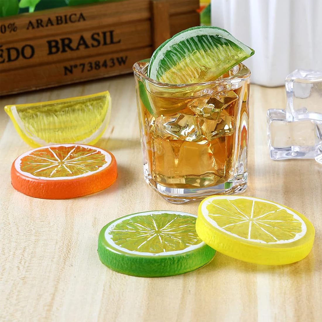 Tranches De Citron Artificielles - Lot De 20 Décorations Réalistes Pour Vase, Table, Fête