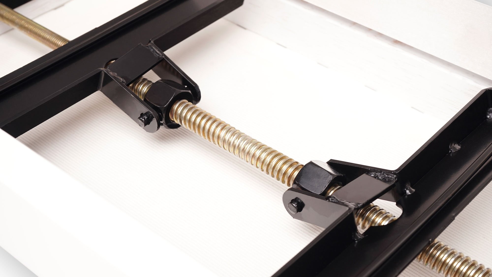 Classic Cantabile Pianobank Weiß-Hochglanz - Höhenverstellbar von 47-56cm - Klavierhocker mit Spindelmechanik - Klavierbank Sitzfläche 55 x 32cm - Weißer Klavierstuhl mit Velourbezug, stabil
