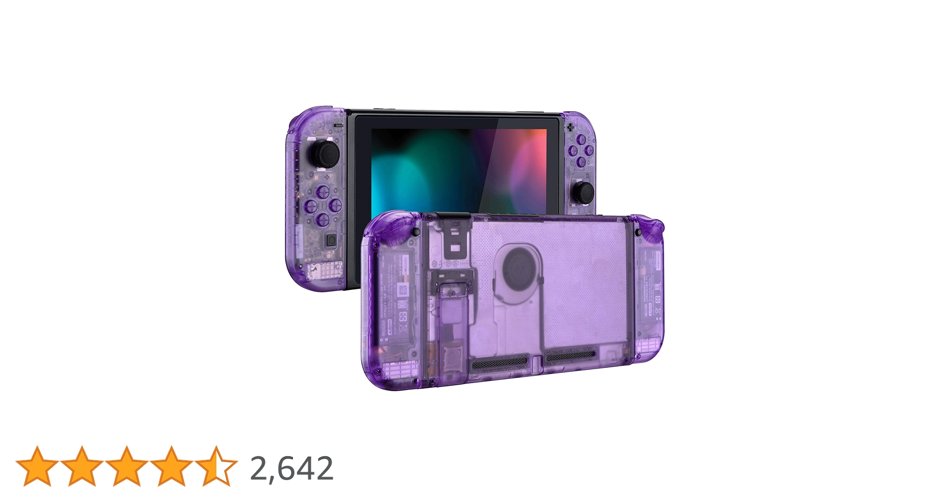 Nintendo Switch 本体 クリアパープル Nintendo Switch LITE パープルクリア カスタム eXtremeRate