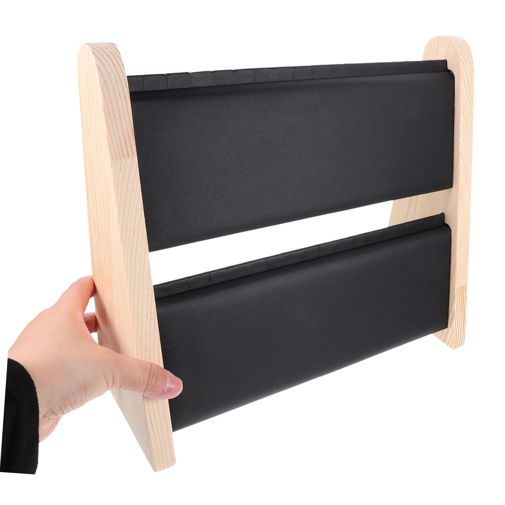 Eleganter Schmuckständer aus Holz für Halsketten und Anhänger Doppellagiges Design mit Großer Kapazität Tisch organizer für Schmuck Stilvolles Wohnaccessoire zur Aufbewahrung und