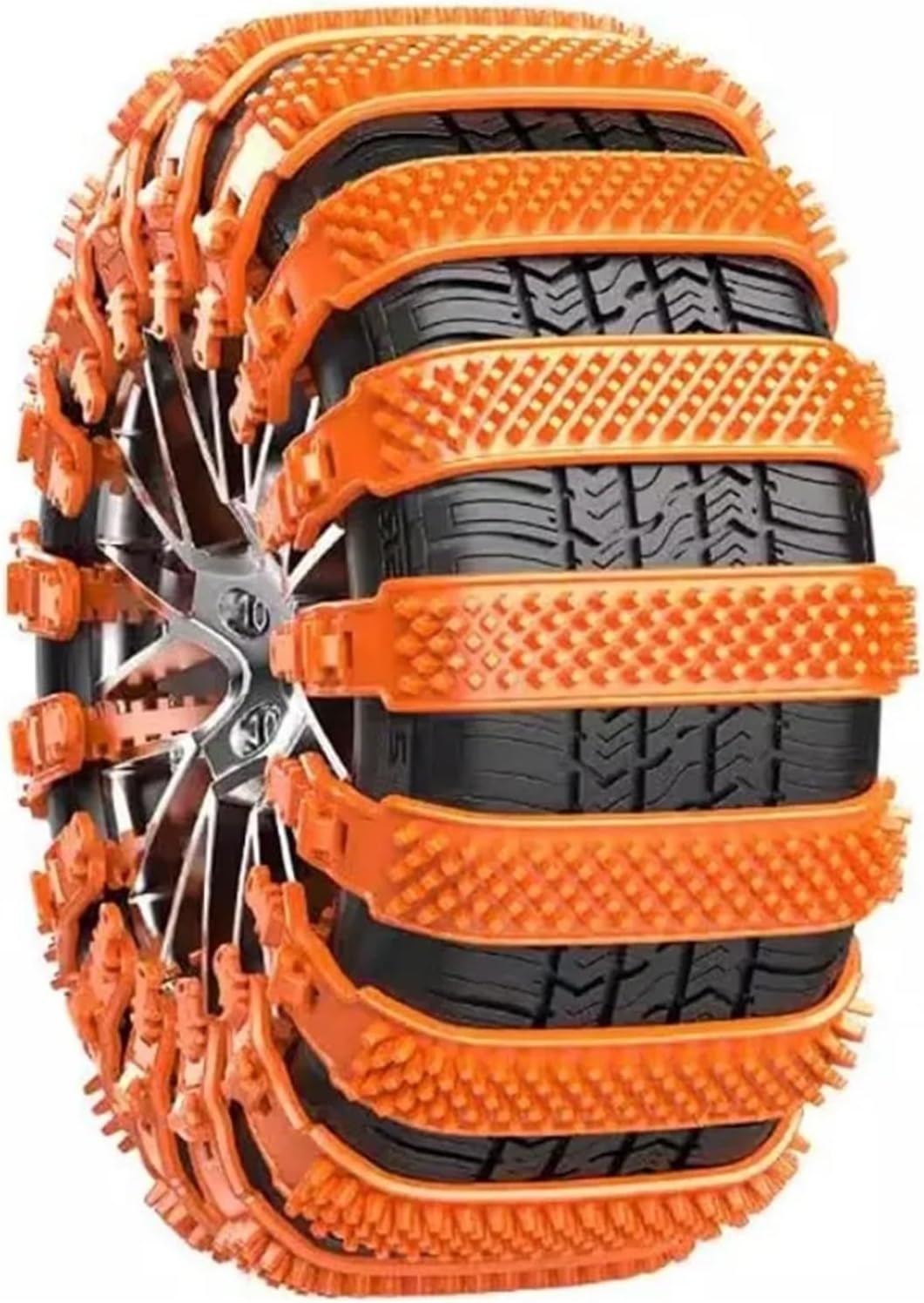 10 Pcs Chains On Wheels Slip Snow Chains Car SUV Adjustable Universal Chains Snow Tire Chains Solutio