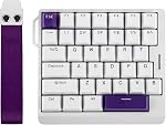 EPOMAKER HE30 Clavier à effet Hall à une main, 8K Sondages & 0,125 ms, SOCD & Snap Key, déclencheur réglable, PBT Casquette, RGB, Logiciel personnalisé, Clavier de jeu filaire pour PC/Gamer (Noir Orange)