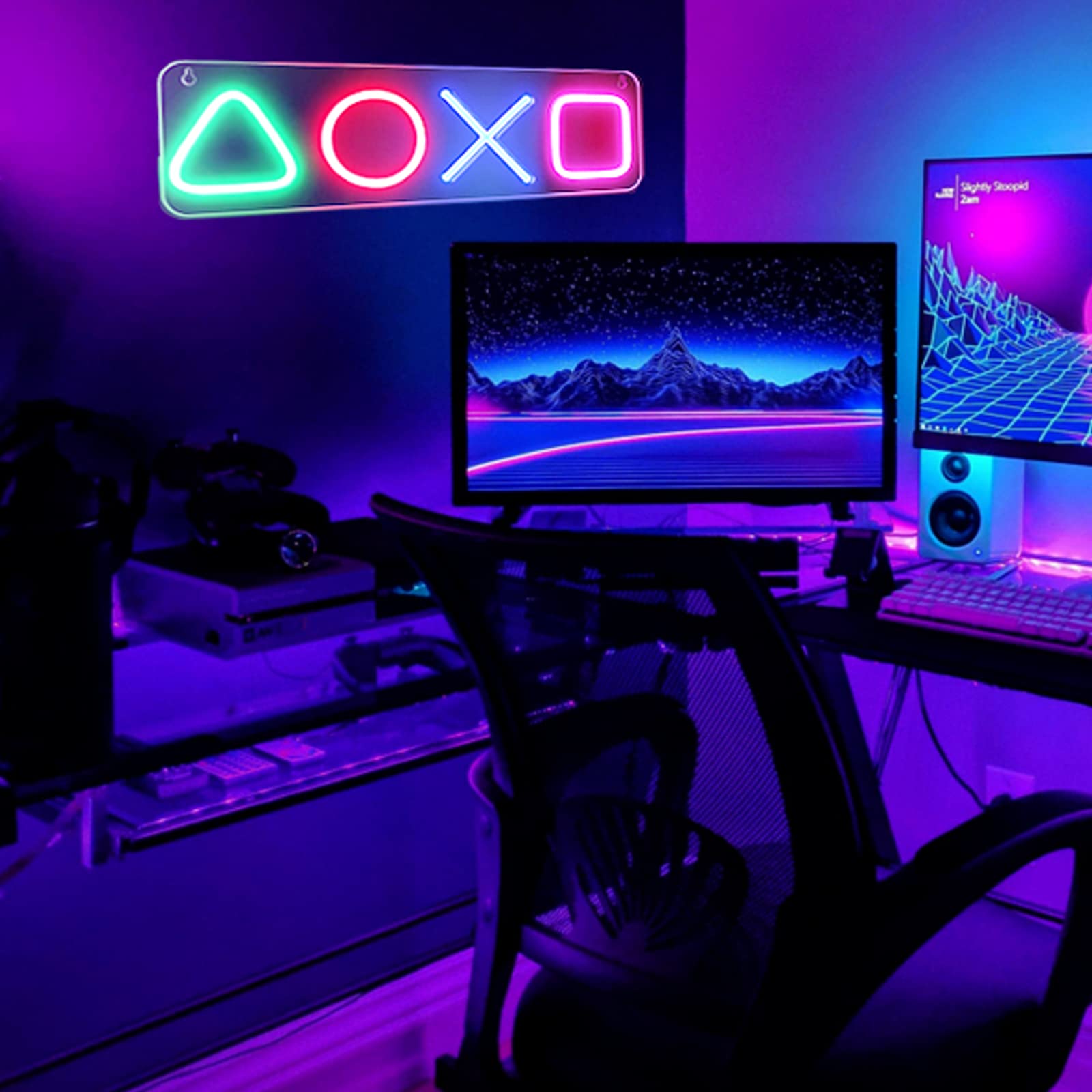 Neon Signs for Wall Decor, Aporana Custom Neon Lights Signs, Game Room Decor Neon Sign, USB Powered Led Neon Sign for Bedroom, Living Room, Man Cave, Bar Party, Wedding