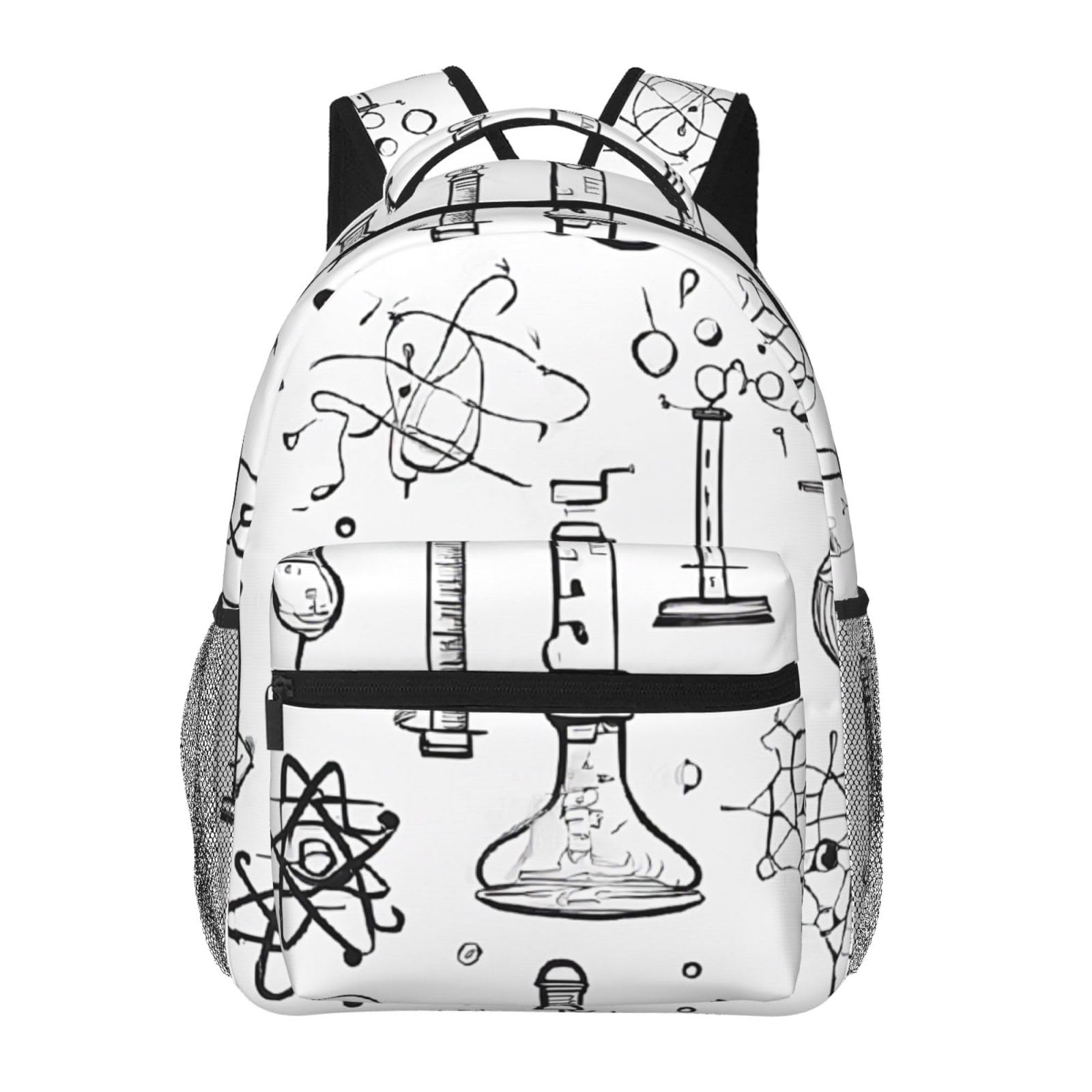 Sac à dos chimie pour filles avec bretelles réglables et compartiment ordinateur portable - 3