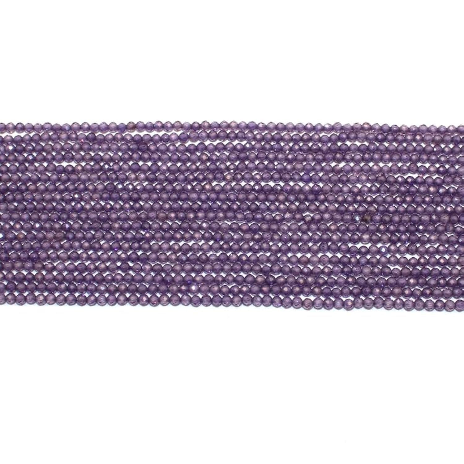 Perle de zircon violet 3mm AAA pour remplacer les pierres ternes de vos colliers
