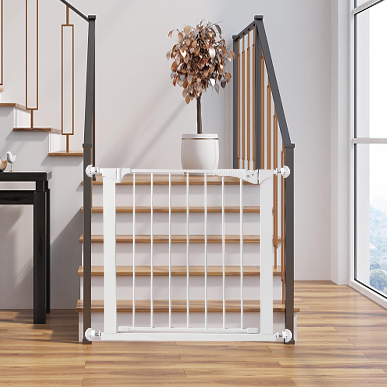 Adapter balustrady do bramy dla niemowląt (2 szt.) uniwersalny sprzęt do montowanej ciśnieniowo bramy dla niemowląt do schodów balustrady na ścianę, części bramy dla niemowląt, bramka schodowa, dla