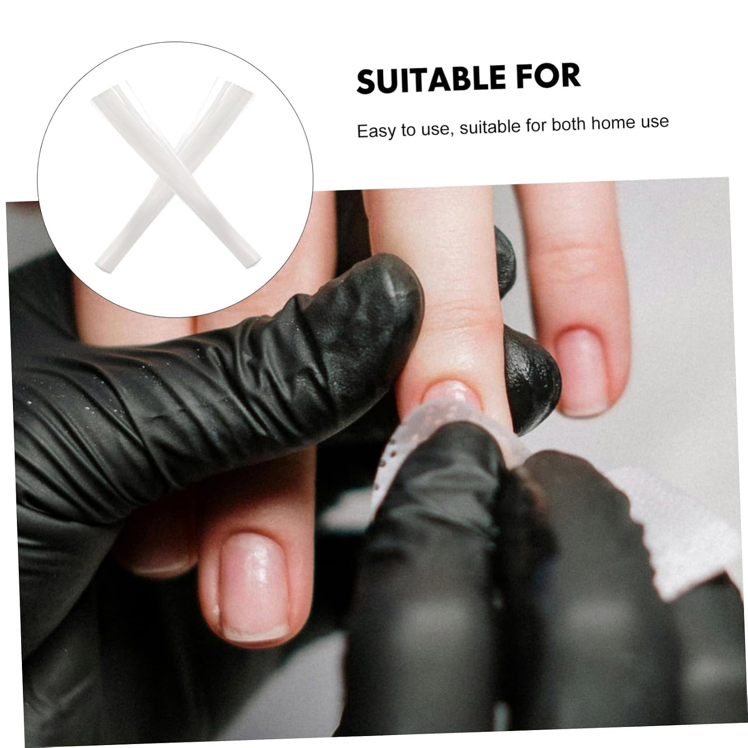 Outanaya 100pcs Nail Extension Fibers for Diy Manicure Flexible and Natural Fiber Nail Art Supplies for Salon Home Use