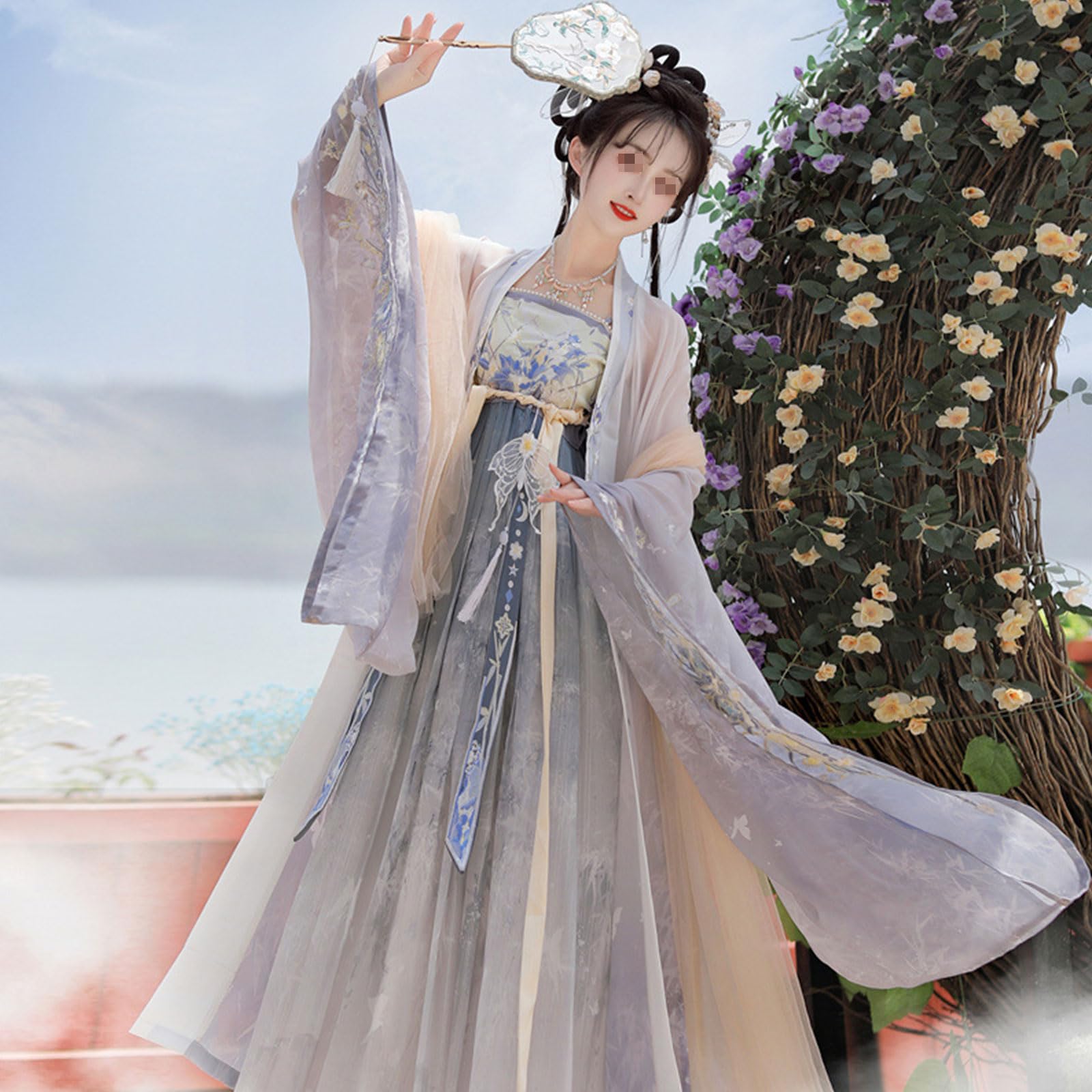 Tradycyjny Starożytny Chiński Kostium Hanfu Sukienka Przebranie Przebranie Na Karnawał,B,XL=168~175cm