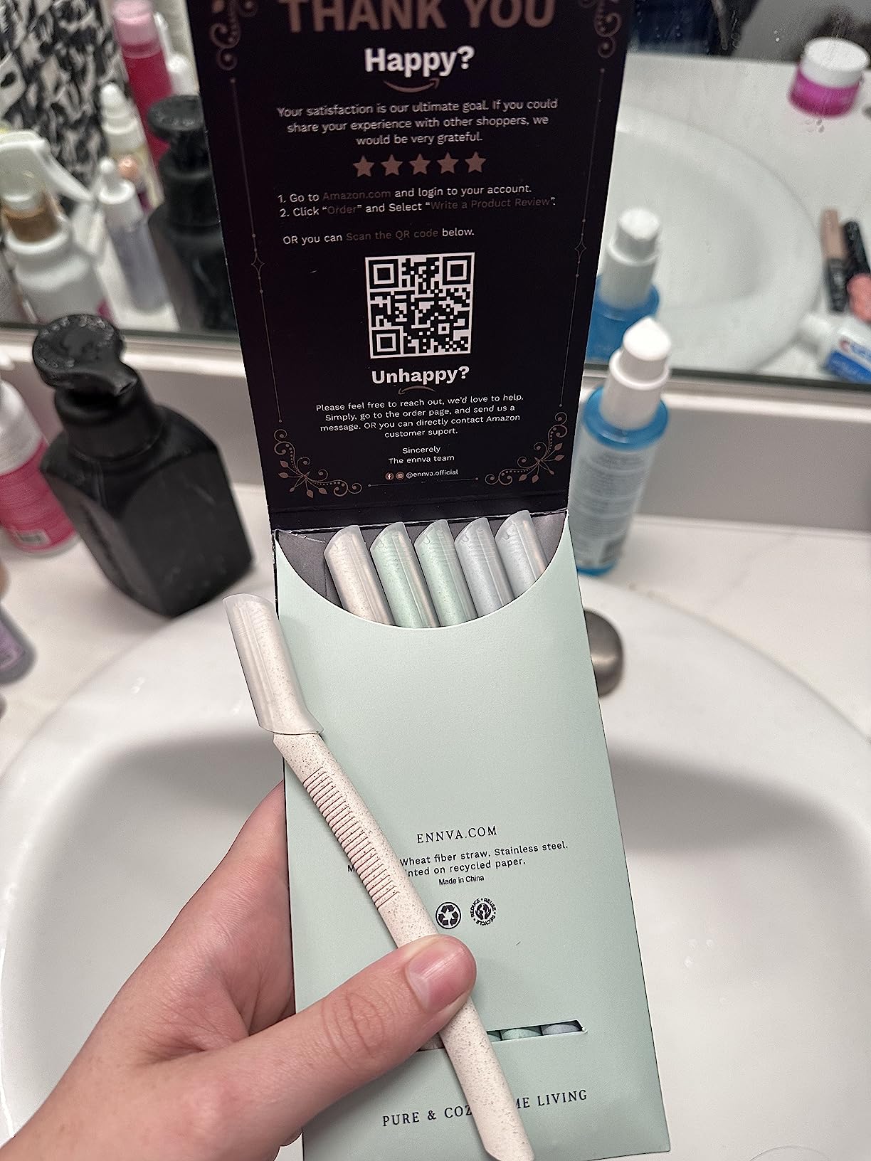 ennva Dermaplane Razor for Women | Face Razor & Eyebrow Trimmer | Multipurpose Facial Hair Removal Tool with Disposable Blades, 6Pcs​