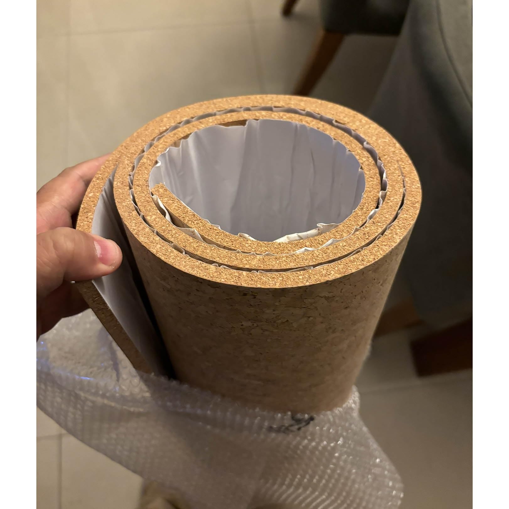 Große natürliche Korktafel für Wände, DIY-Pinnwandstreifen, 6 mm dick, 1 m x 2,5 m, perfekt für Zuhause und Bastelbedarf