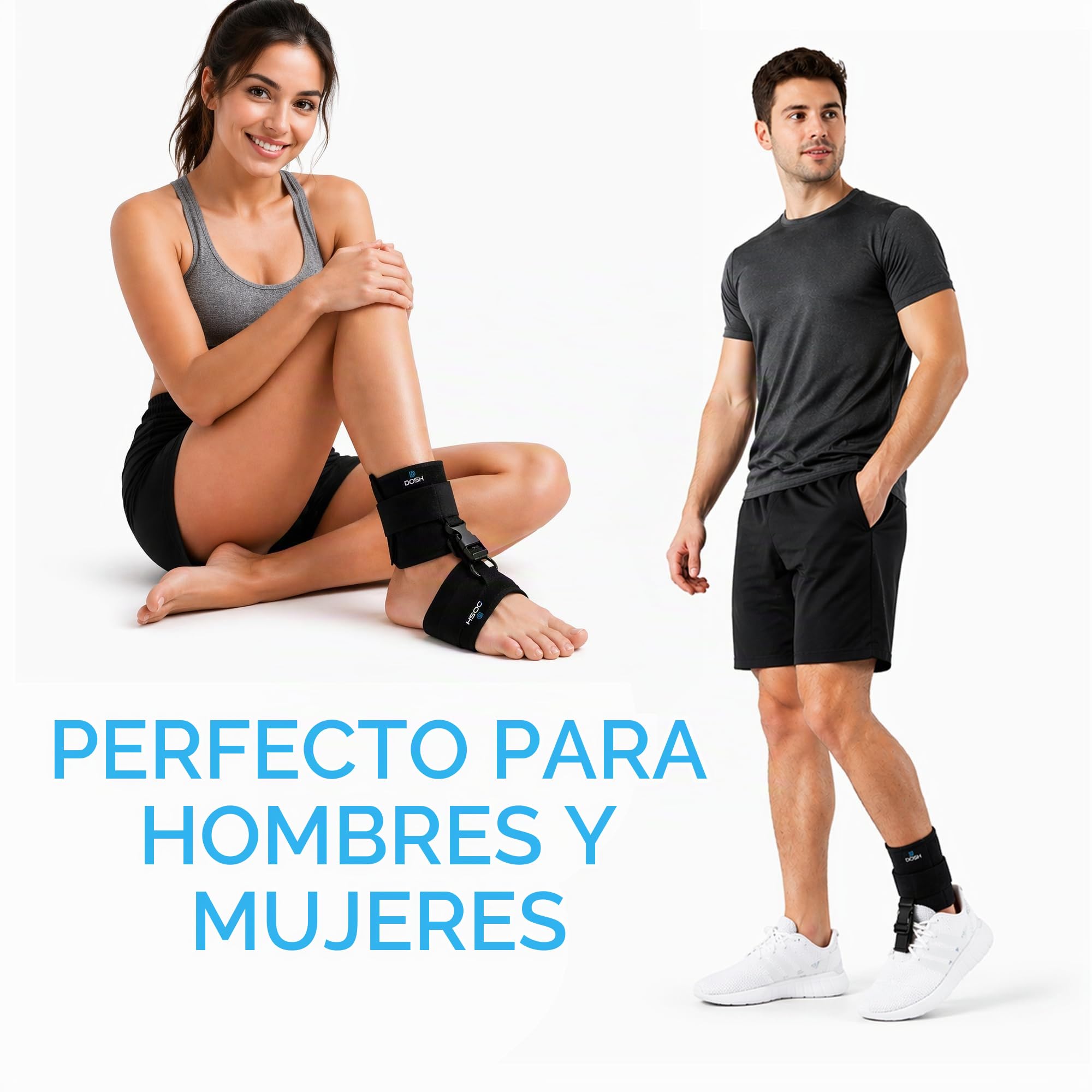 Dosh AFO - Soporte de pie para caminar, unisex (negro)