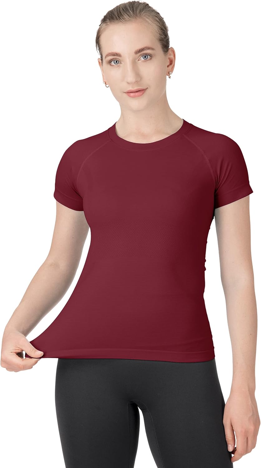 MathCat Workout Shirts for Women,Yoga Short Sleeve Workout Tops,Breathable Athletic Gym Shirt