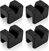 Vista 1 de Toolly Paquete de 4 adaptadores de almohadilla para soporte de gato, 2-3 toneladas universal de goma resistente con marco ranurado riel protector