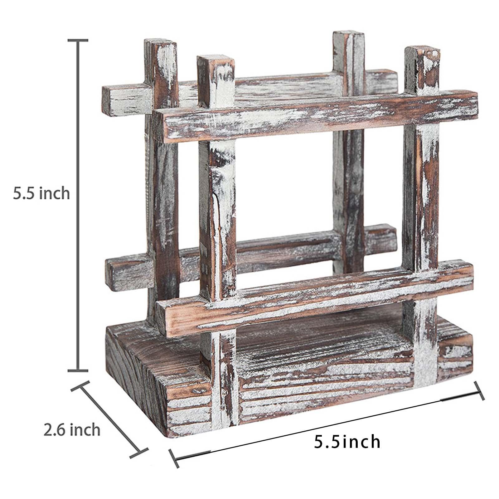 5 Servilleteros de Estilo Rústico, Soporte Vertical para Servilletas, Dispensador de Servilletas de Papel Decorativo para Mesa de Comedor O Encimera D