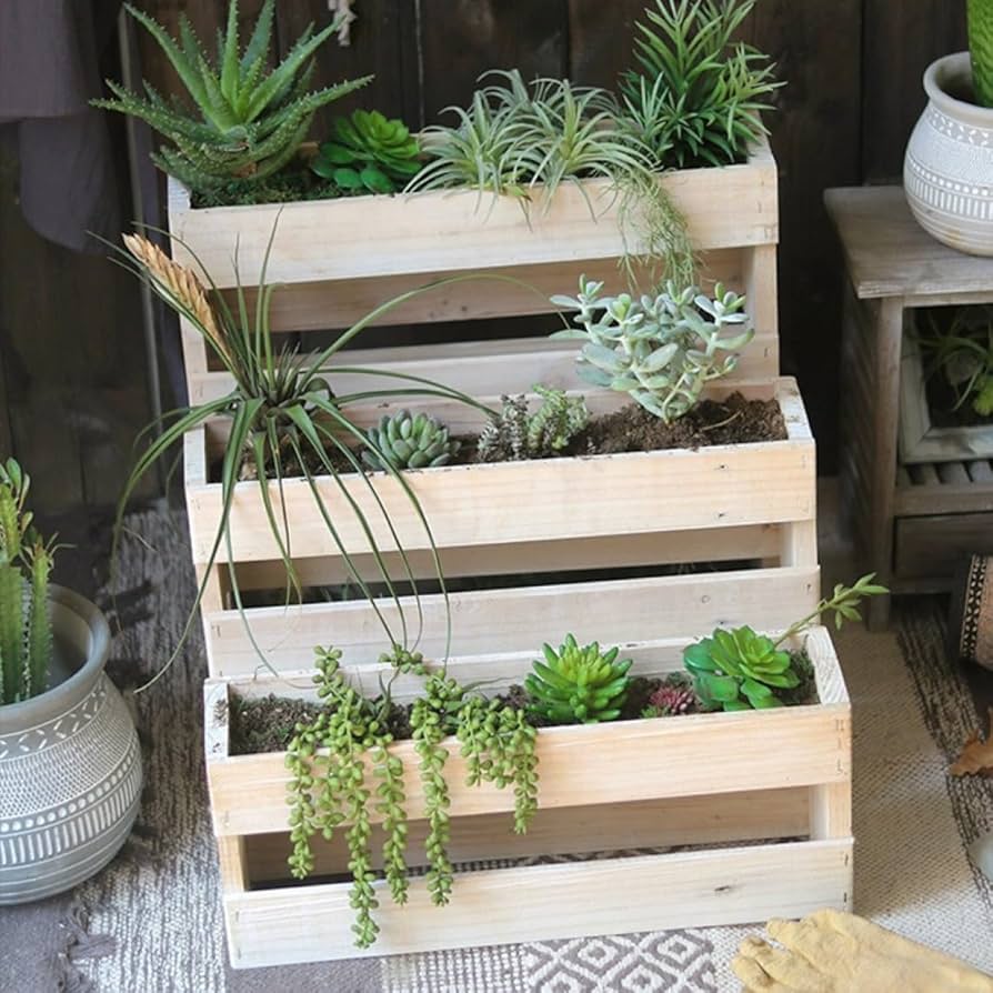 Amazon.co.jp: リサイクルウッド フラワースタンド 花台 木製