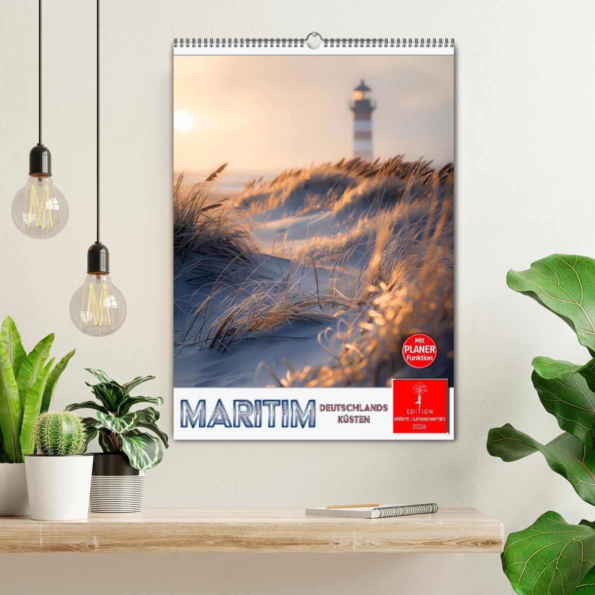 Maritim, Deutschlands Küsten (Wandkalender 2026 DIN A2 hoch), CALVENDO Monatskalender: Ein Terminplaner, der Platz zum Träumen lässt. (CALVENDO Natur)