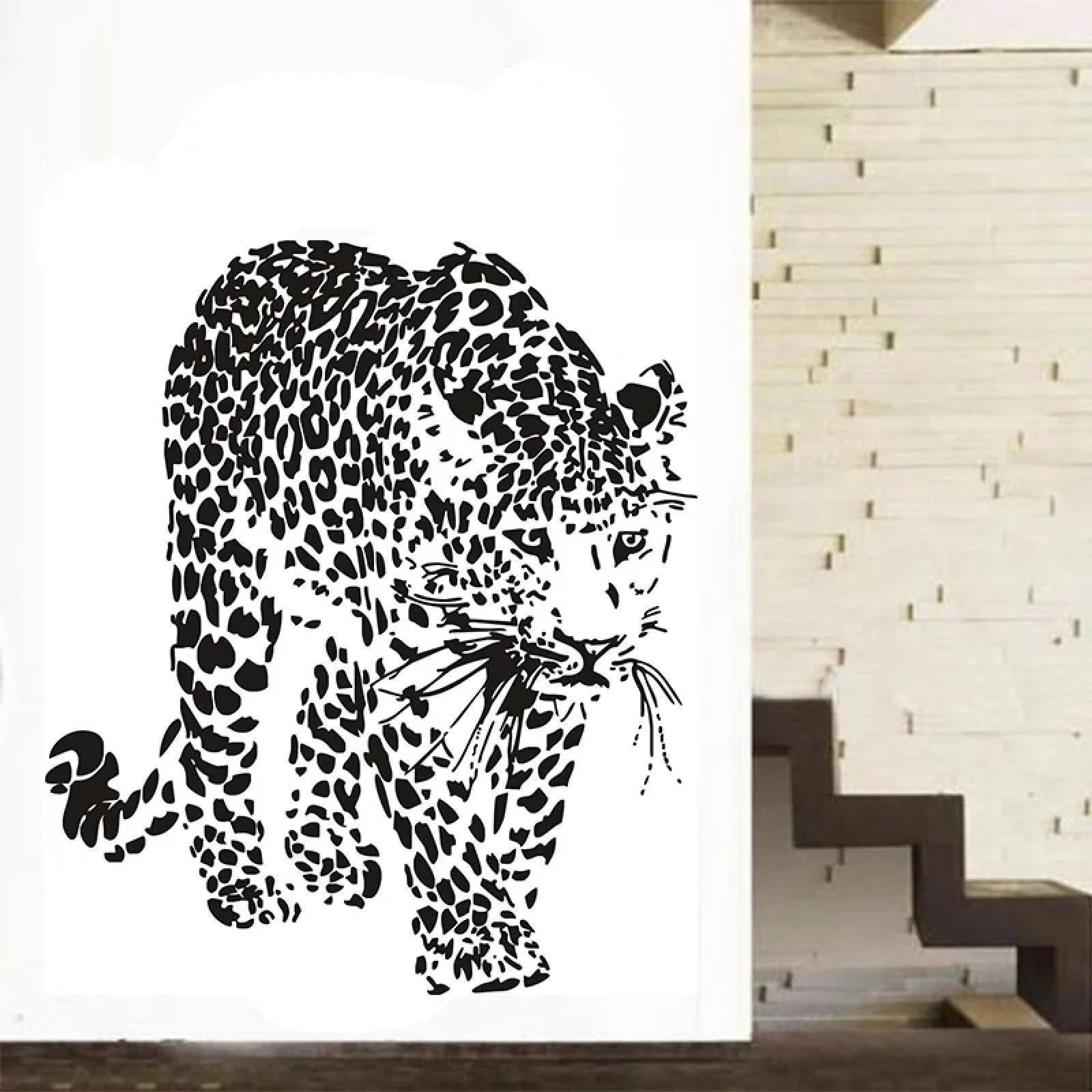 WEIMEIJIE Animal Silhouette Decal Vinyl Living Room Bedroom Boy's Room Children's Room Fun wall Decal
