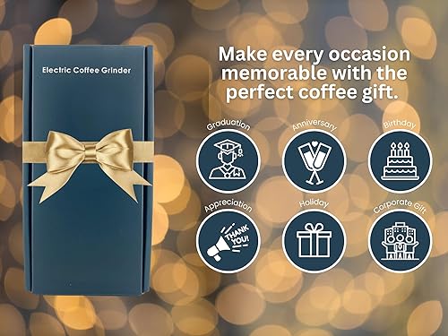 Miniatura 3 de Molinillo de café eléctrico, molinillo de café de rebabas de acero inoxidable de alta calidad, molinillo de café eléctrico, molinillo de café