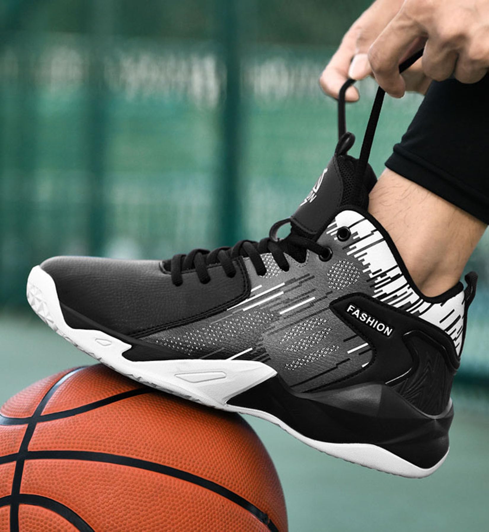 Męskie buty do koszykówki, męskie buty sportowe, duże buty sportowe, modne sportowe buty do koszykówki (41 UE, Q1)