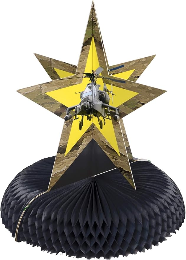 Amazon.com: Havercamp US Army Military Helicopter Centerpieces – 3D ...