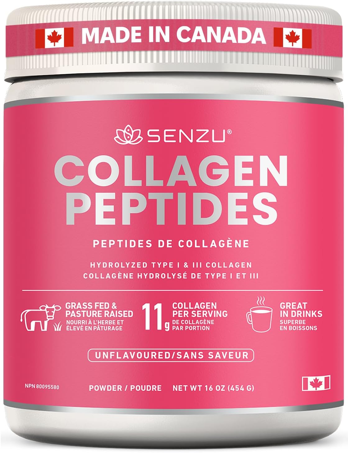 Premium Quick Dissolve Collagen Peptides Protein Powder For Healthy Hair, Skin, Nails, Joints – Hydrolyzed For Better Absorption | Made in Canada, Grass Fed, Keto, Kosher & Halal Certified – Non GMO, Gluten Free (454g / 16 oz) Premium Quick Dissolve Collagen Peptides Protein Powder For Healthy Hair, Skin, Nails, Joints – Hydrolyzed For Better Absorption | Made in Canada, Grass Fed, Keto, Kosher & Halal Certified – Non GMO, Gluten Free (454g / 16 oz)