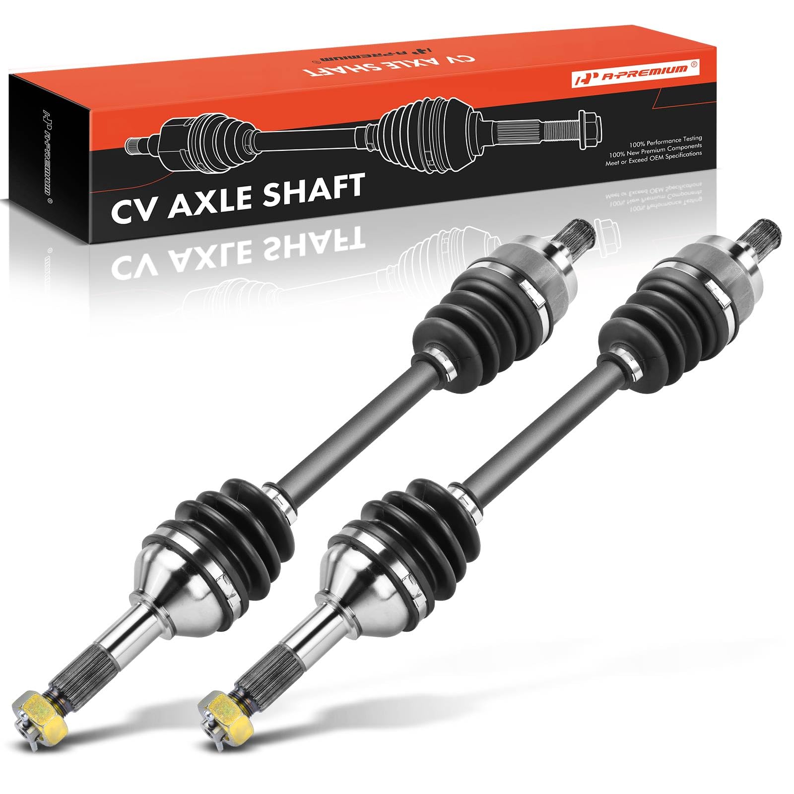 A-Premium Pair (2) Rear CV Axle Shaft Assembly Compatible with Kawasaki Brute Force 650 2006-2009/2011-2013 Brute Force 750 2005-2023, Driver and Passenger Side, Replace# 59266-0023
