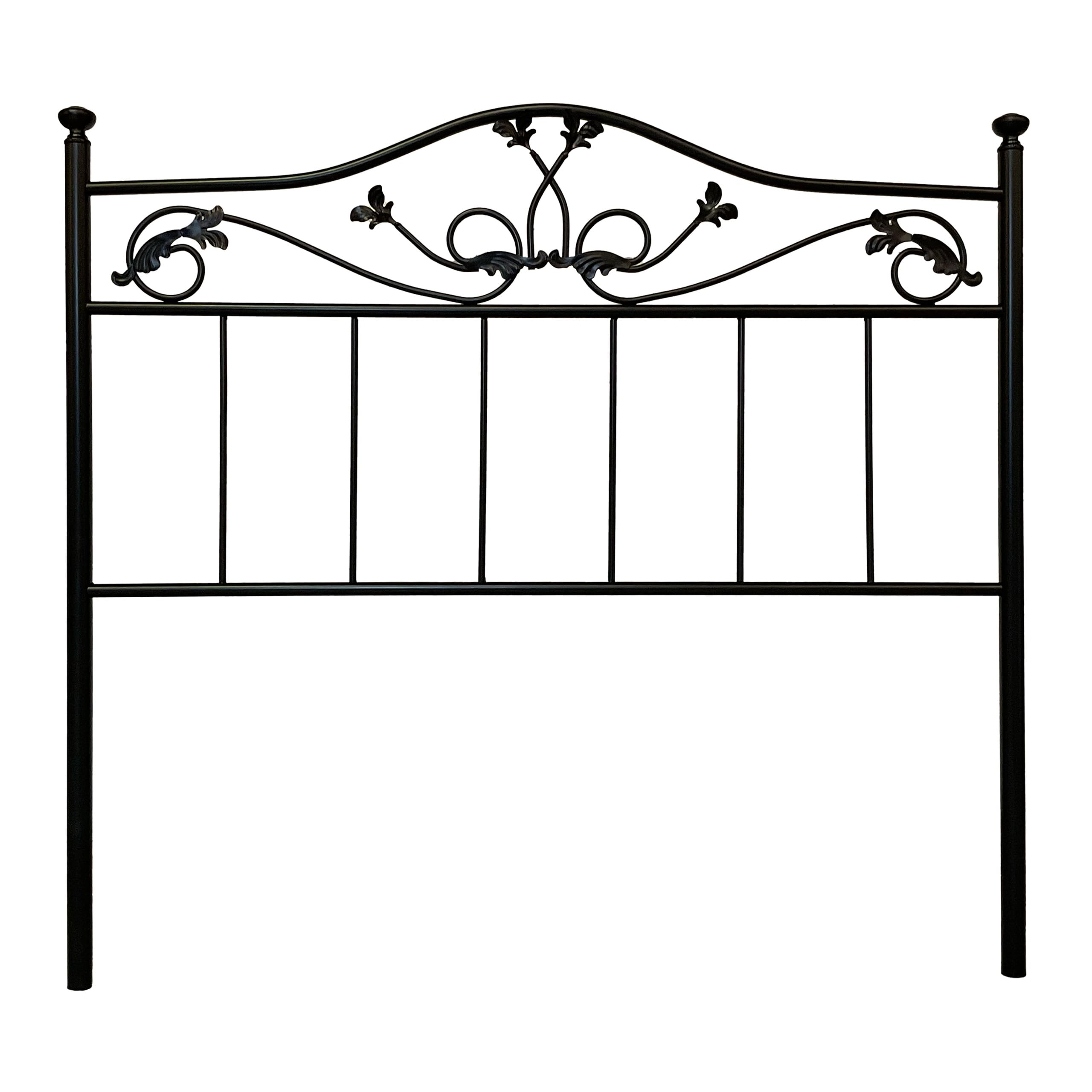 Cabecero Forja Mallorca, Cabezal para Cama, Cabecero, Cama Matrimonio e Individual, Cama De Hierro, Cabezal Forja, Cabecero Juvenil, Hecho En España (Negro, 135 cm)