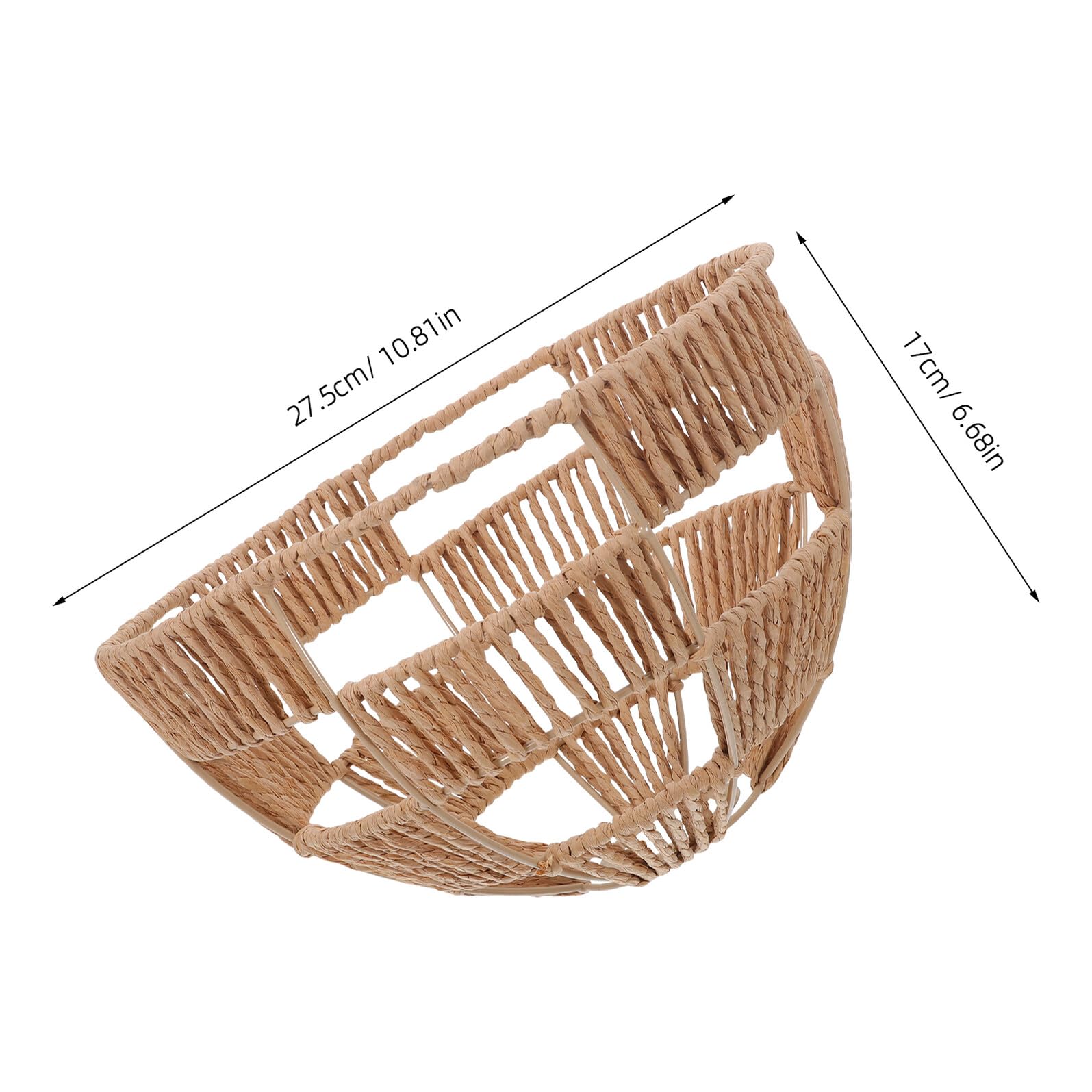 Paralume in Carta Intrecciata Design Boho per Lampada da Tavolo da Terra, Diffusore Luce Calda per Sala da Pranzo o Camera
