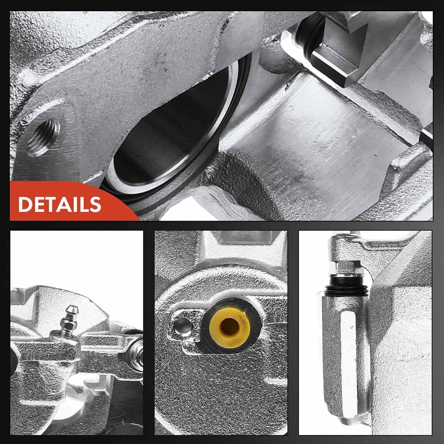 A-Premium Disc Brake Caliper Assembly with Bracket Compatible with Select Toyota Models - Camry 2002 2003 2004 2005 2006, L4 2.4L, V6 3.0L - Front Right Passenger Side