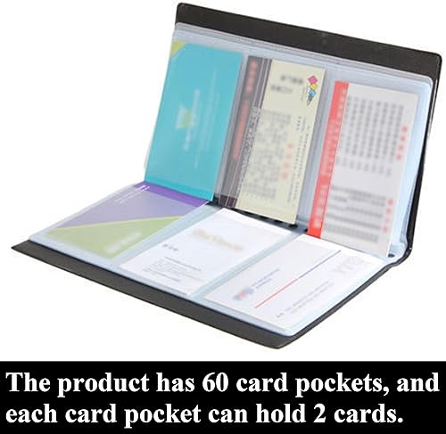 Miniatura 3 de Tarjetero de 120 hojas de identificación de nombre comercial titular de la tarjeta de crédito