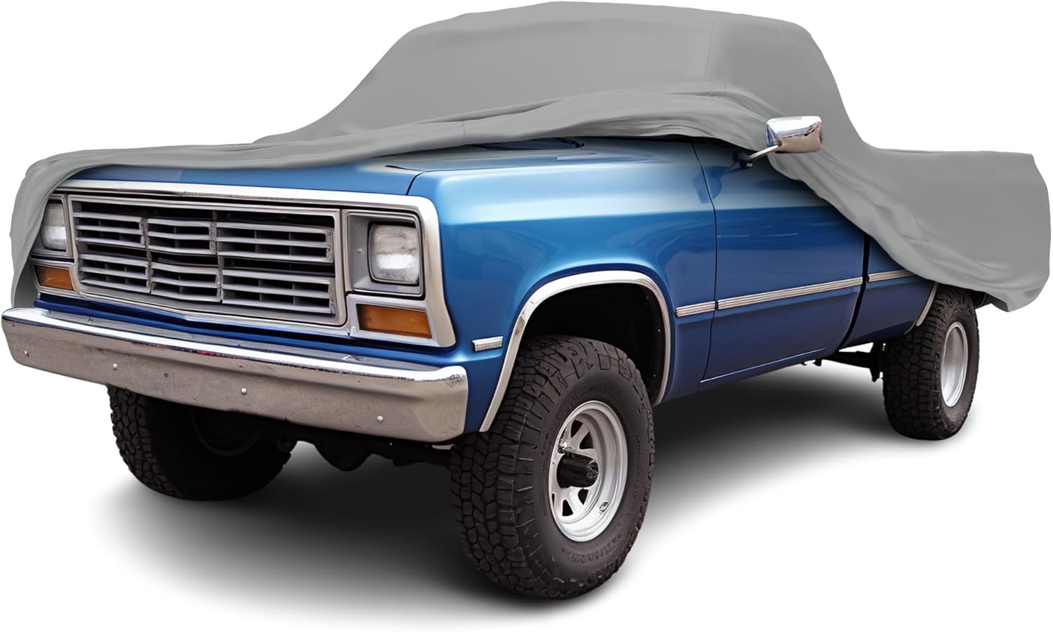 Car Covers Weatherproof Max Truck Cover & Warranty Compatible with Dodge 1981-1993 Ram D100 Regular Cab, 6.5'– Outdoor Cover, Prevents Theft with Cable Lock
