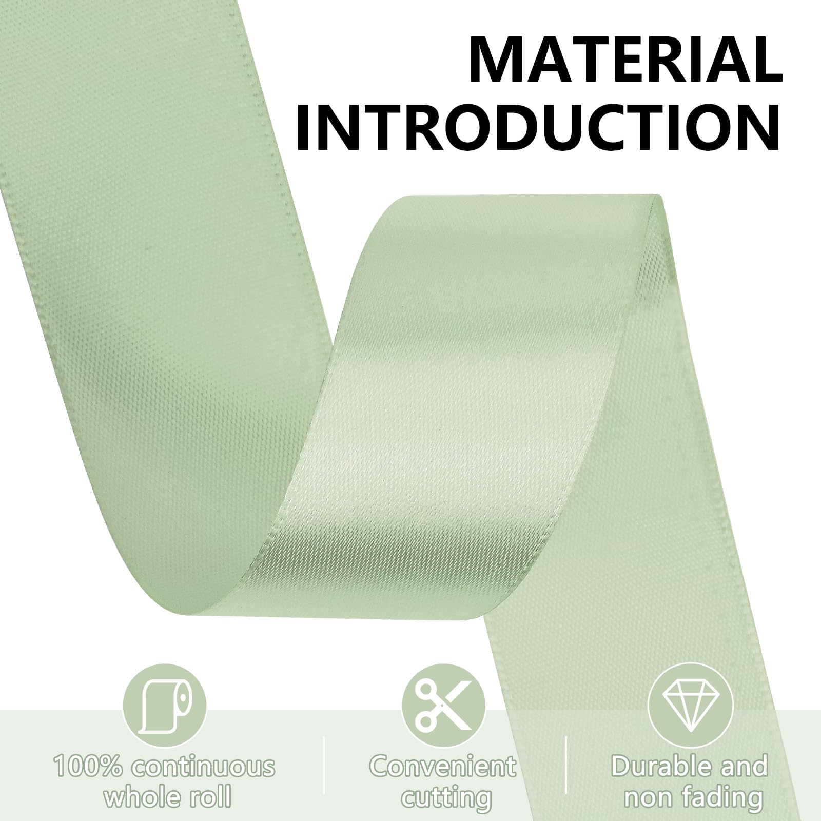 Sage Ribbon Snapklik.com : Sage Green Satin Ribbon 1-1/2 Inch,50 Yards Sage Green ...