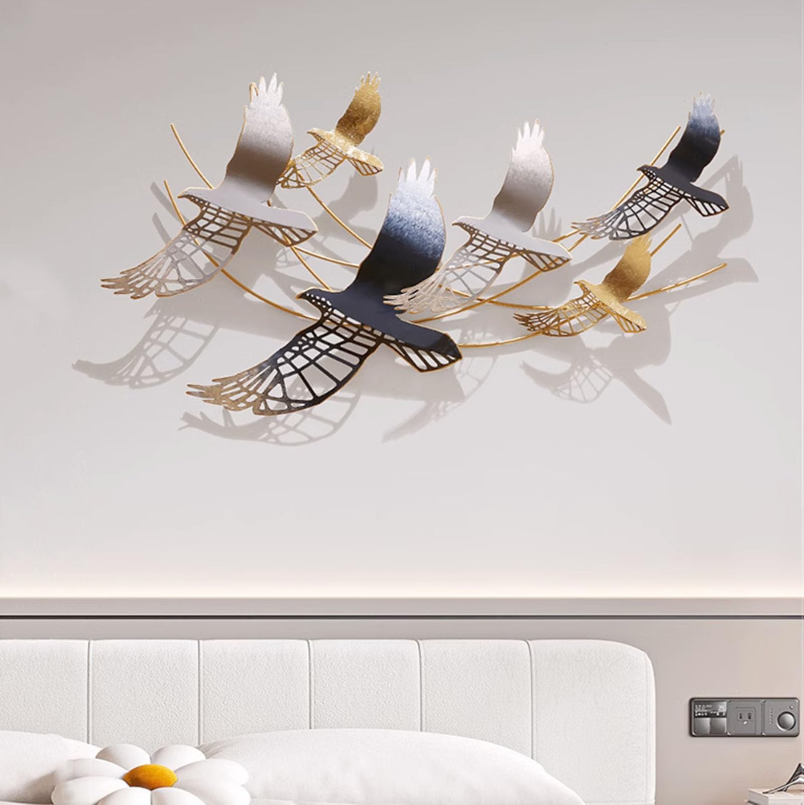 Giant Metal Wall Art Birds Large Multicoloured Parrot Bird Metal Wall