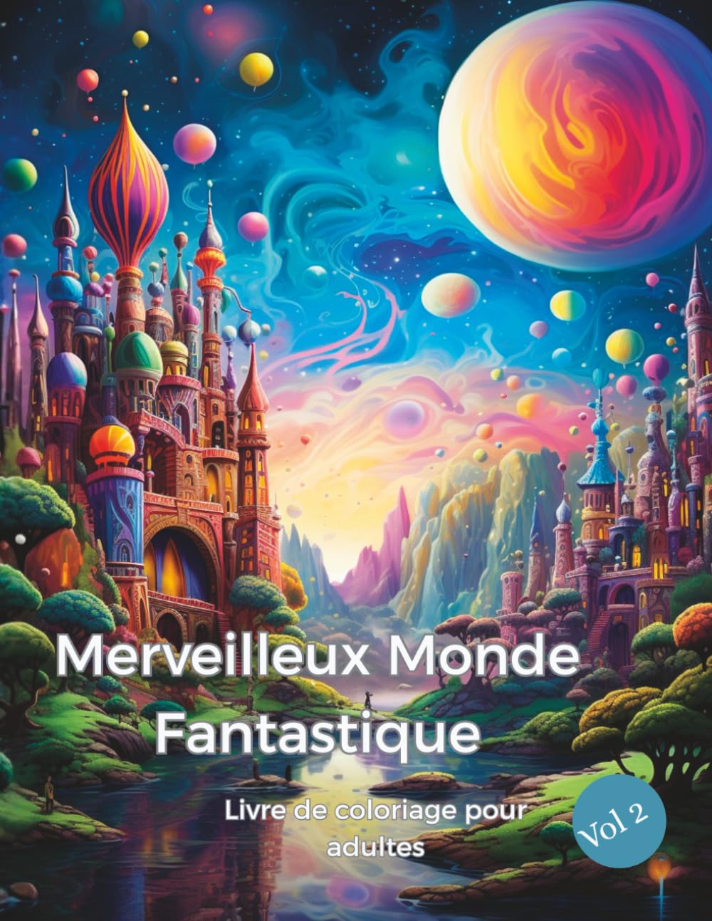 Merveilleux Monde Fantastique – Livre de coloriage pour adultes: 50 illustrations magiques de maisons de rêve, châteaux féeriques et architectures ... – pour se détendre et s'évader - Vol 2